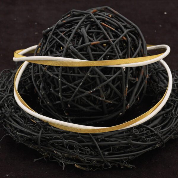 Στέφανα Γάμου από Φυσικό Ξύλο και Ασήμι 925° Ξ-0660