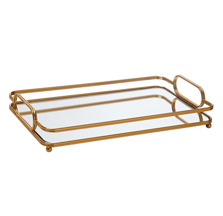 Μεταλλικός Δίσκος Παραλληλόγραμμος με καθρέφτη ΔΜ-0310