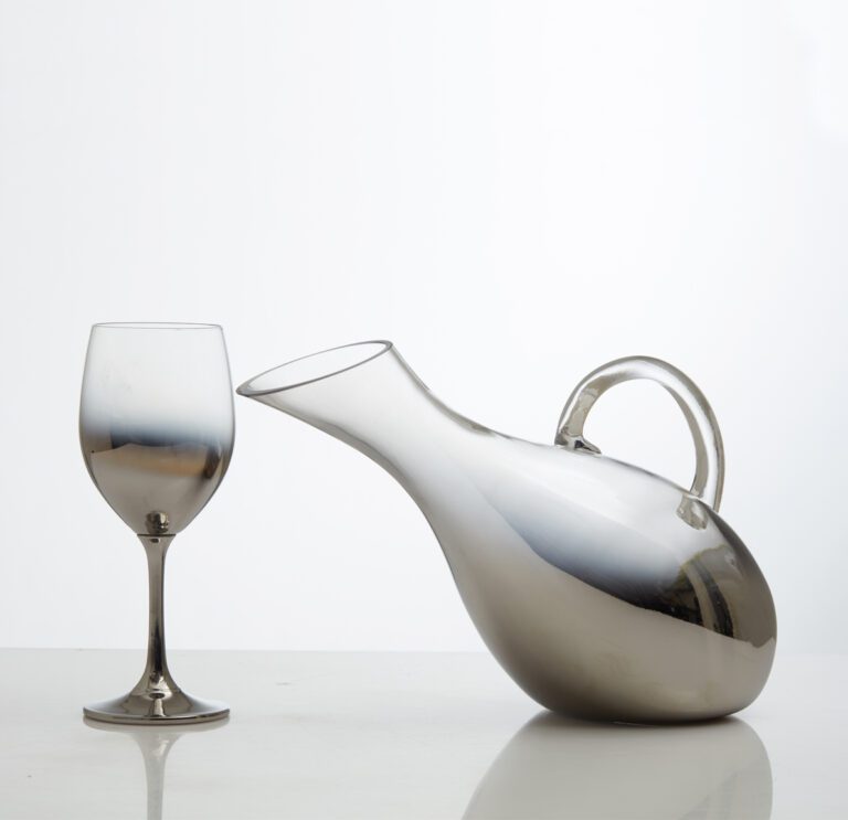 Σετ Καράφα Γάμου με Ποτήρι Κρασιού Μ-0040