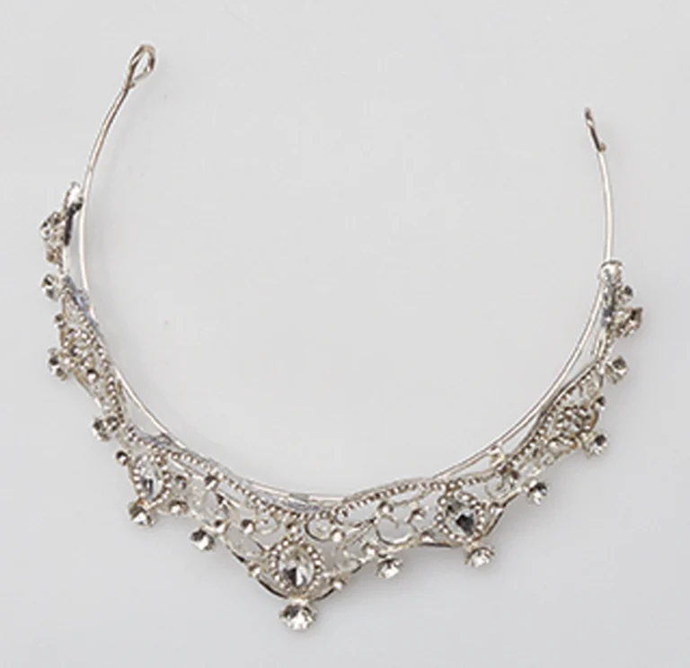 Τιάρα επάργυρη με κρύσταλλα ΚΤ-0040