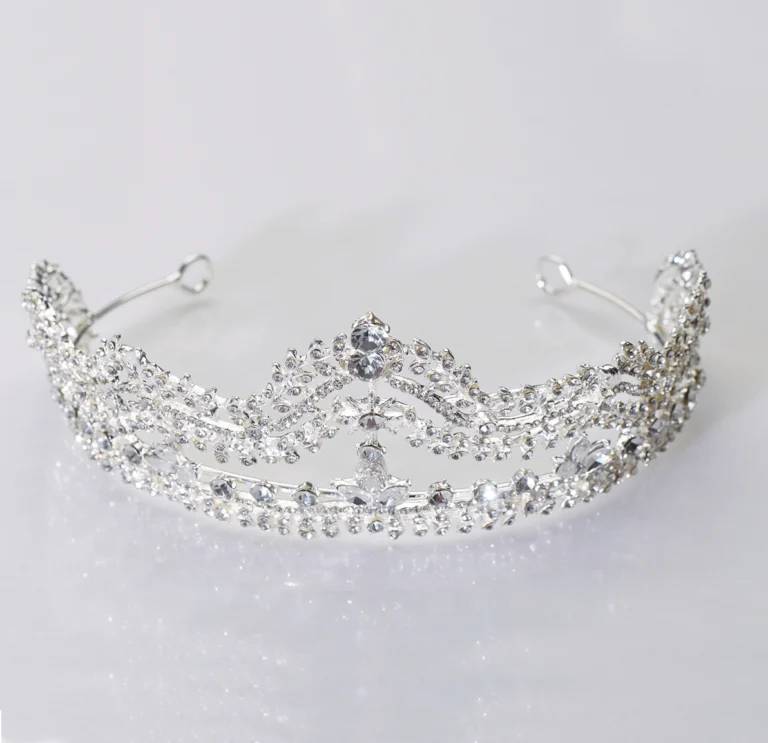 Τιάρα επάργυρη με κρύσταλλα ΚΤ-0050